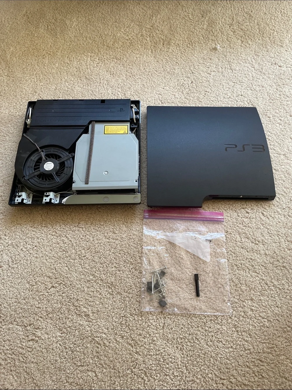 Sony PS3 Slim (for parts) - Black